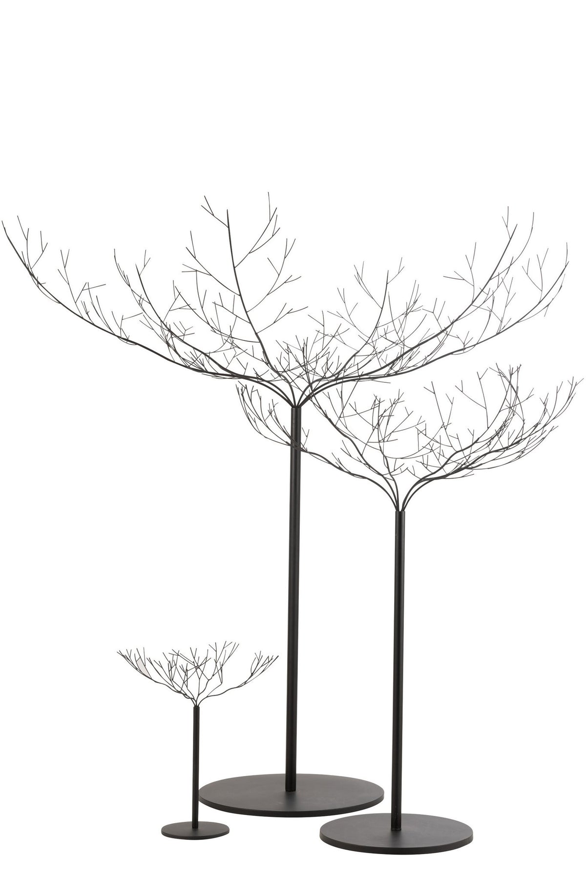J-Line decoratie Boom - metaal - zwart - large