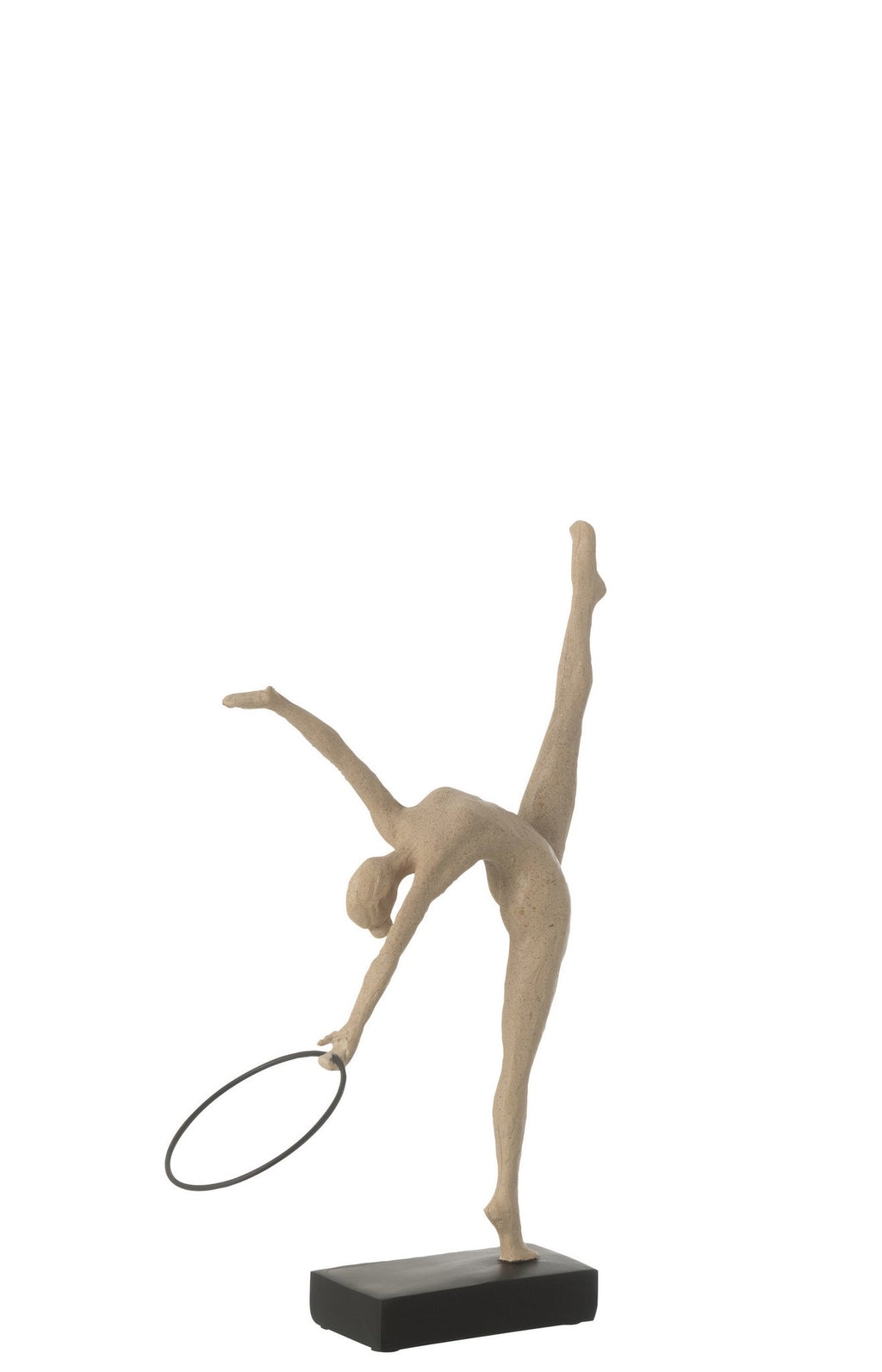J-Line Gymnaste Hoepel Op Basis Resin Beige/Zwart