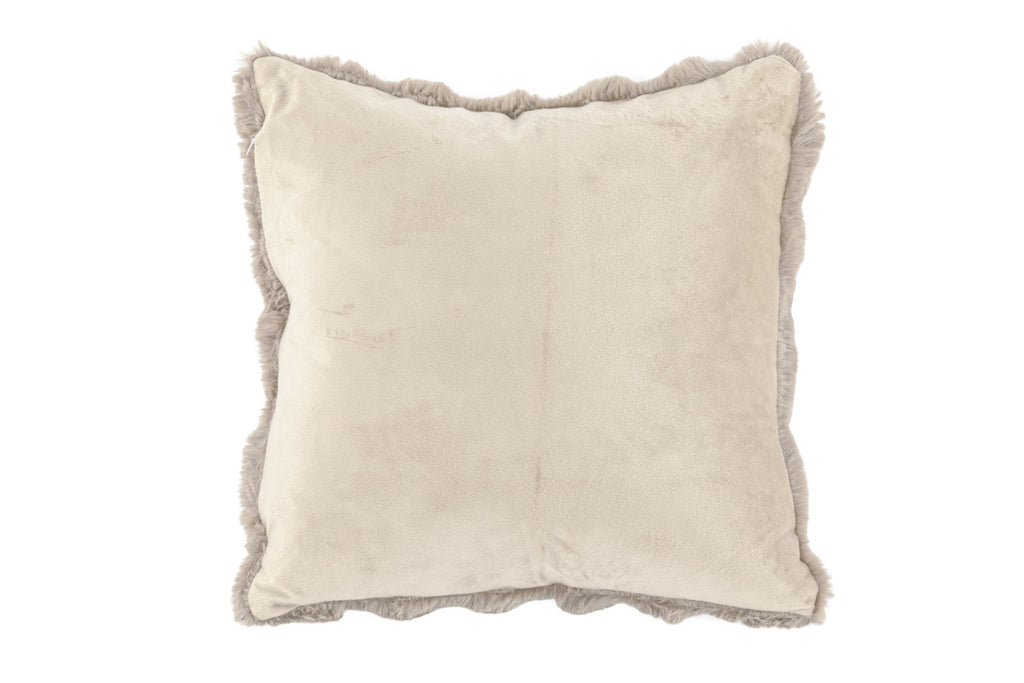 Cushion (filled) Bubble rabbit fur - 45x45 cM