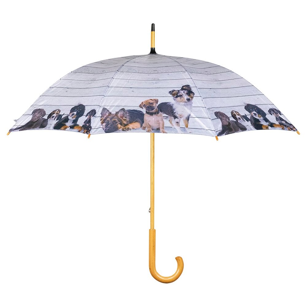 Paraplu steigerhout puppies 105cm