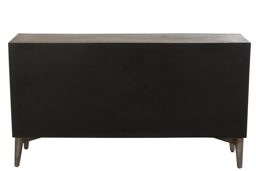 J-Line Buffet 4 Deuren Mangohout/Mdf Bruin