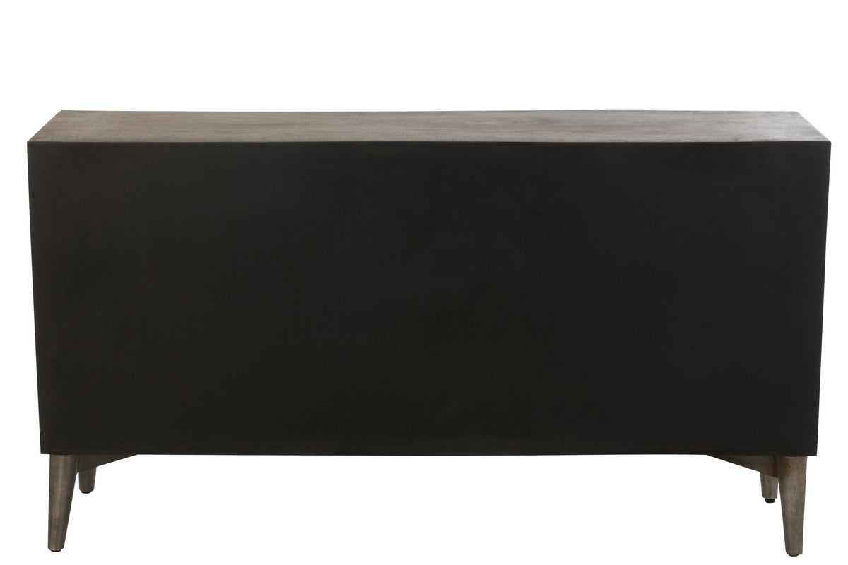 J-Line Buffet 4 Deuren Mangohout/Mdf Bruin