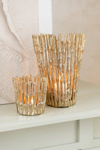 J-Line kaarshouder - aluminium - goud - S