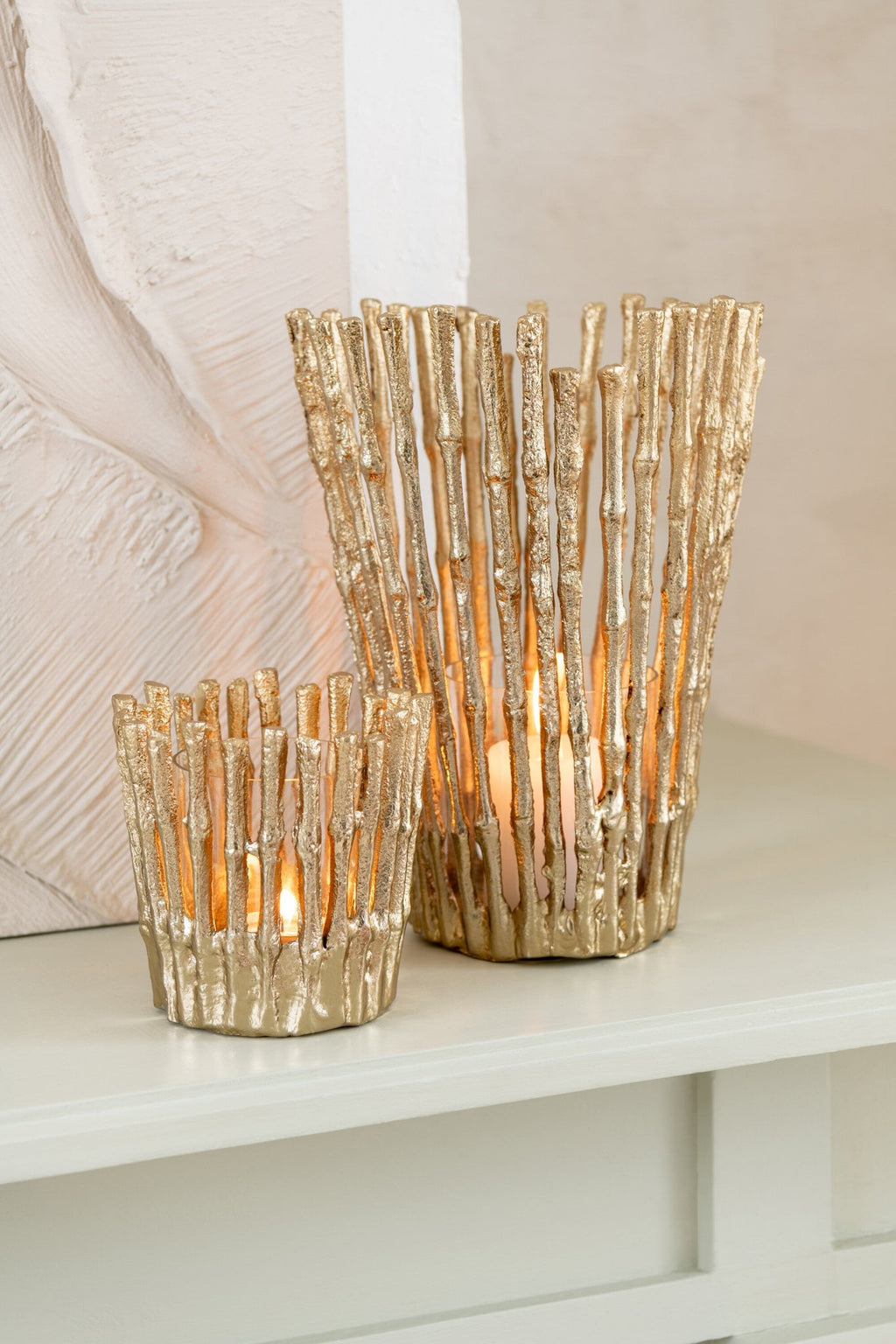 J-Line kaarshouder - aluminium - goud - S