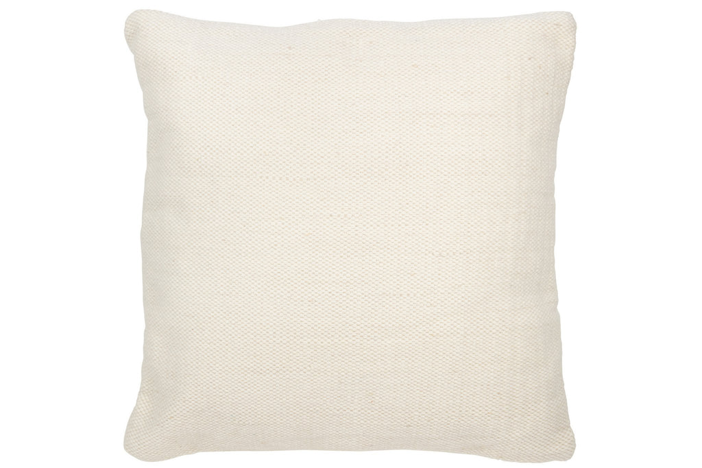 J-Line kussen Geweven - wol - creme - large