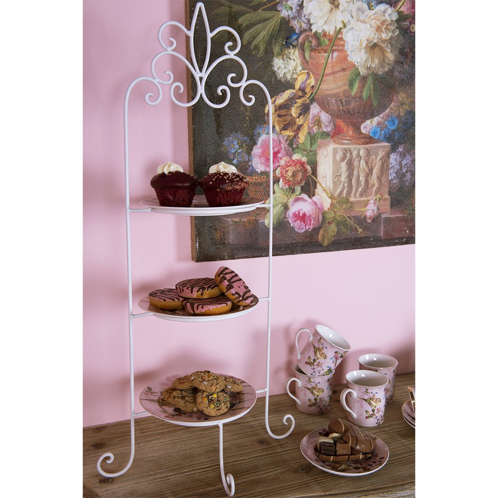 Etagère voor 3 borden 77 cm Wit IJzer etagère