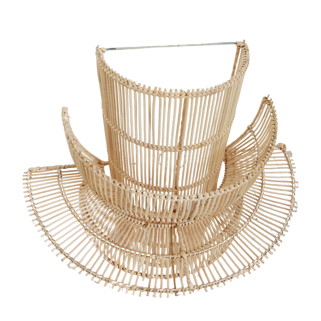 Saturn rotan wandlamp