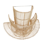 Saturn rotan wandlamp