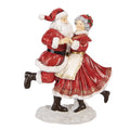 Kerstdecoratie Beeld Kerstman 19x11x23 cm Rood Kunststof