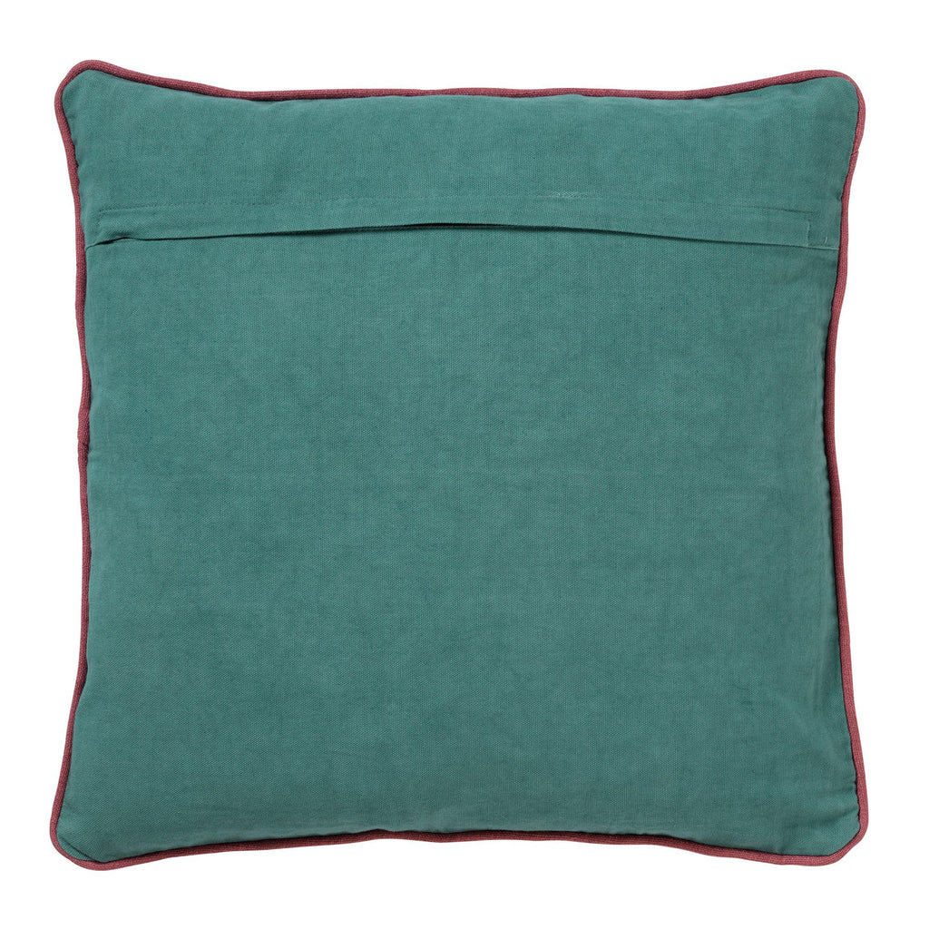 Yvette | Kussen | 45x45 cm bergaanzicht | Groen | Hoii | Met luxe binnenkussen