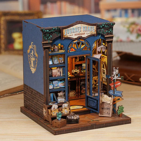 Cutebee, 3D DIY Huisje, Journey Trace Bookshop, CWGC204,15,5x16x18cm