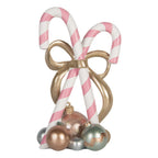 Kerstdecoratie Beeld Zuurstok 19x14x30 cm Roze Kunststof