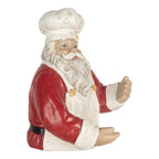 Decoratie Kerstman 25x25x35 cm Rood Kunststof