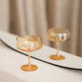 Champagneglas 23cl coupe amber Ray - Set van 4