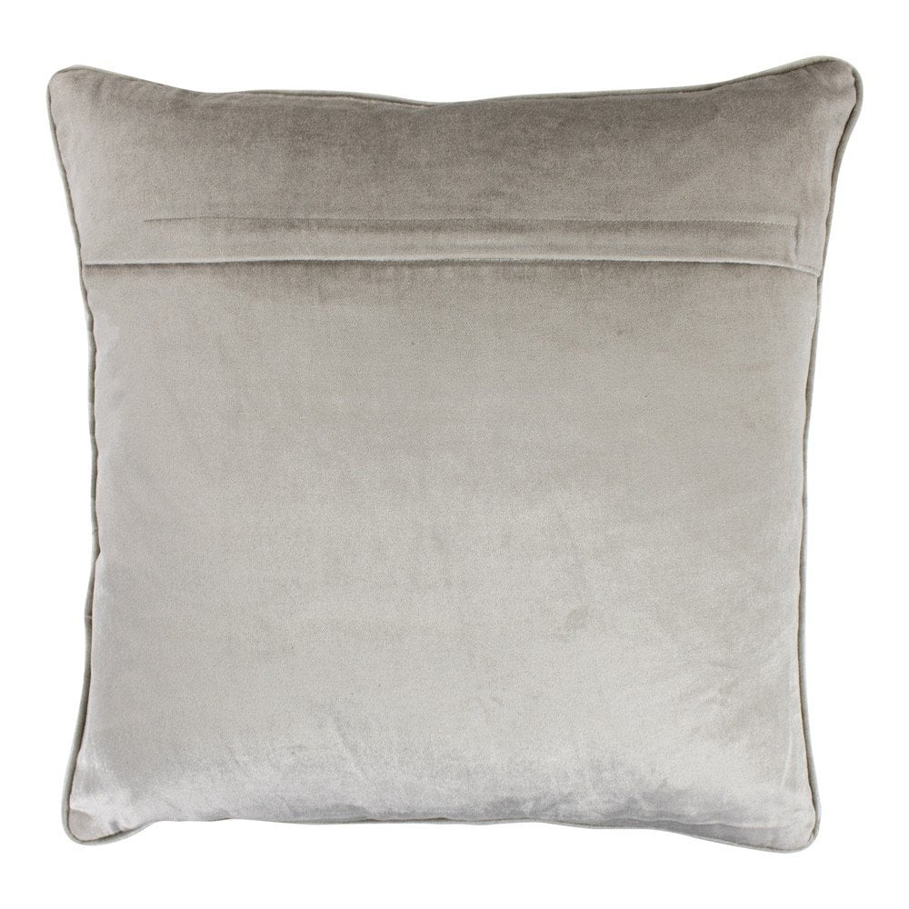 Kussen fluweel taupe 45x45cm