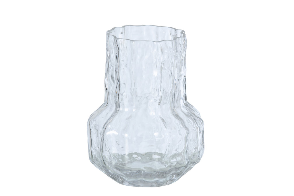 J-Line vaas Onregelmatig - glas - transparant