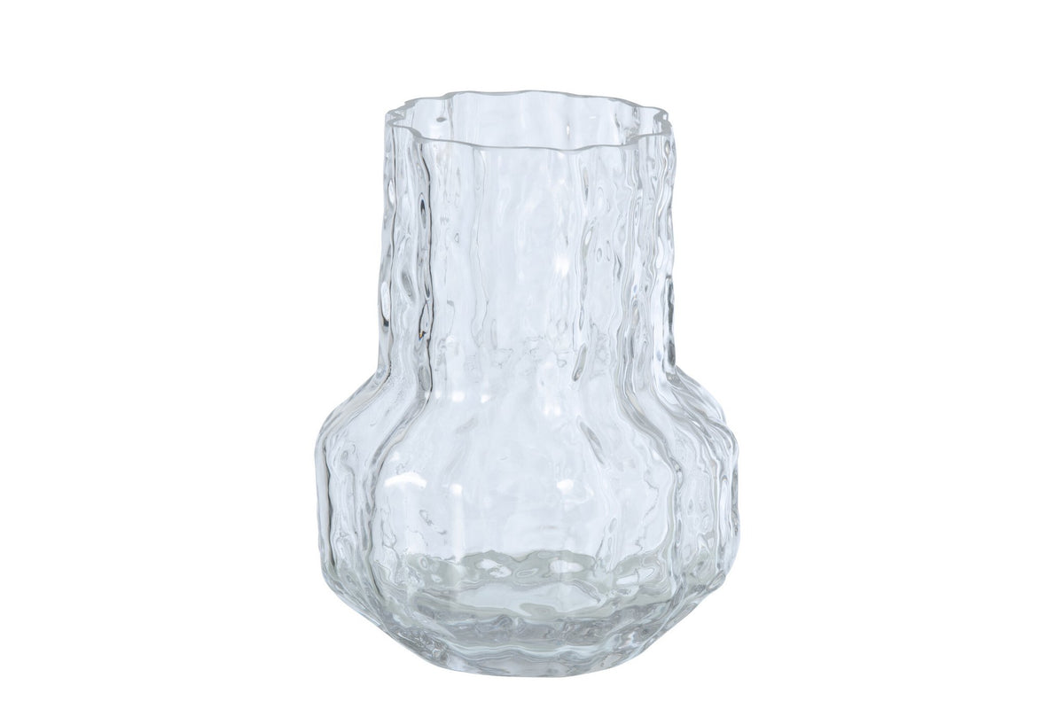 J-Line vaas Onregelmatig - glas - transparant