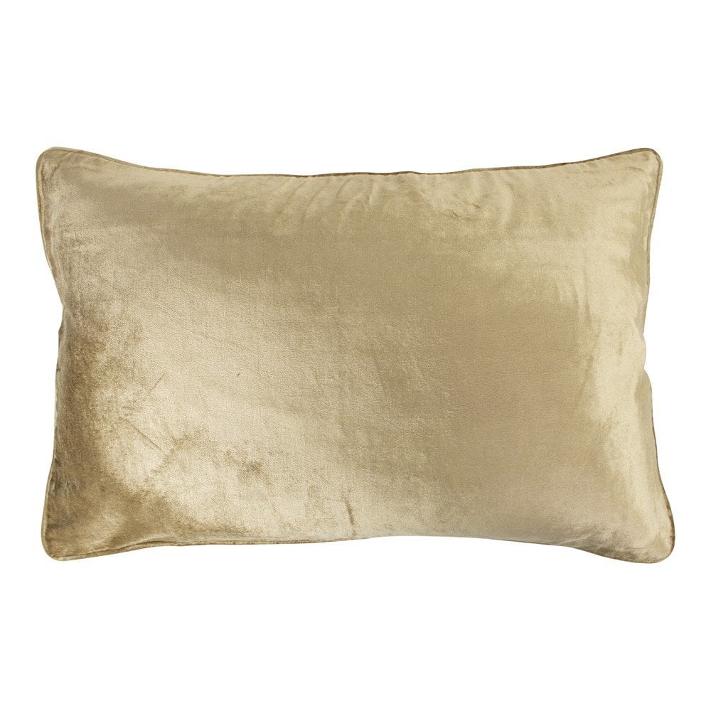 Groot kussen fluweel goud 40x60cm
