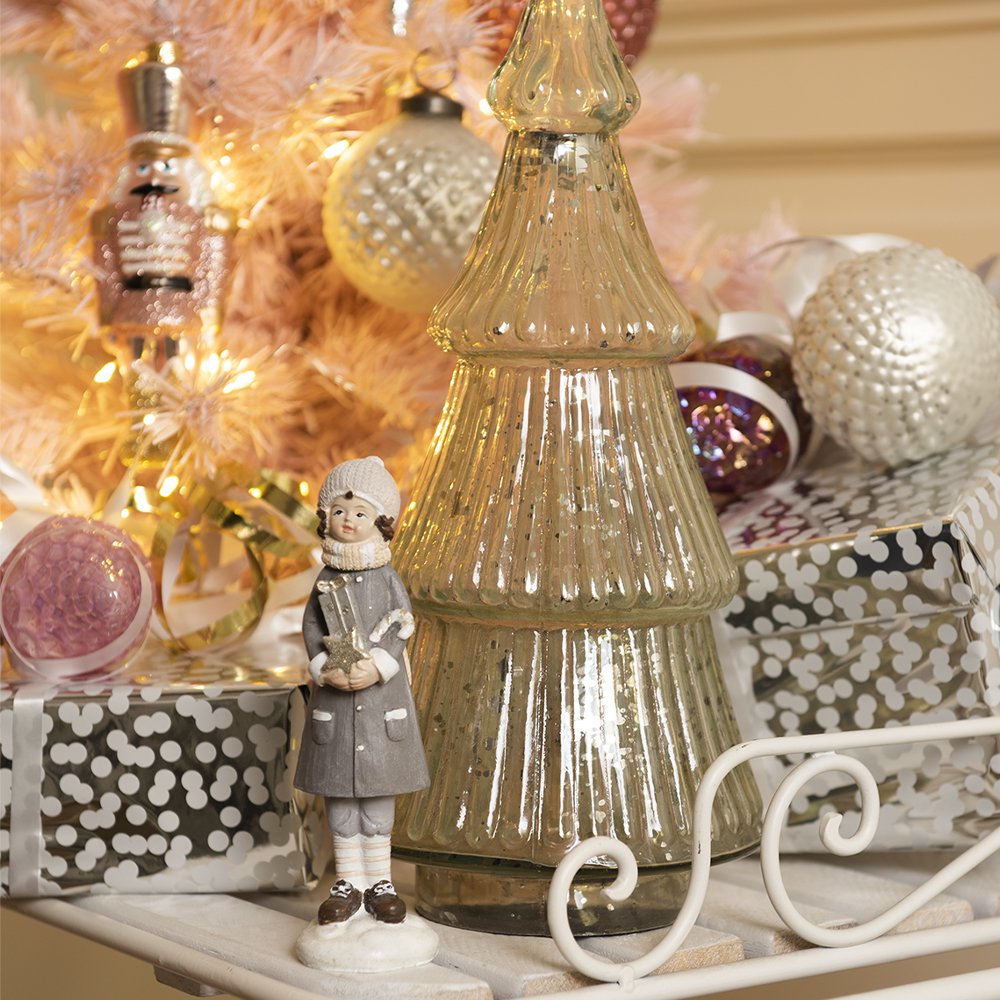 Decoratie kerstboom Ø 13x30 cm