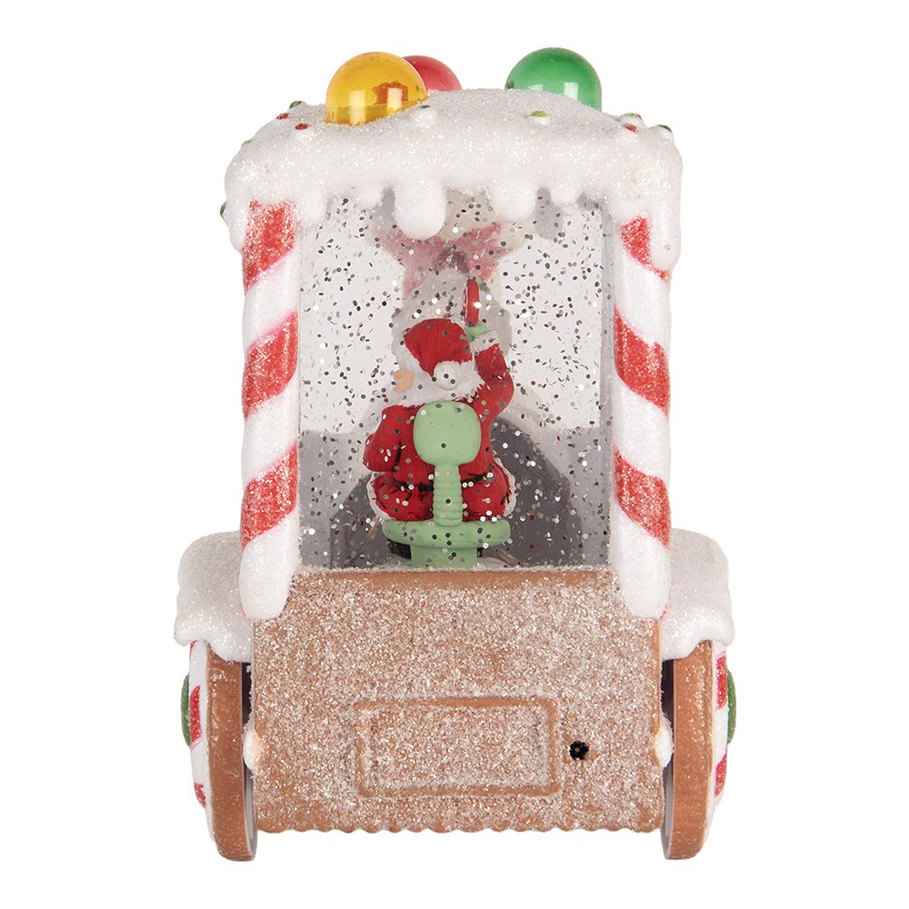 Kerstdecoratie met LED-verlichting en muziek Trein 19x12x18 cm / 3xAA Wit Kunststof
