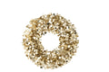 J-Line decoratie krans Sprankelend - polystyreen - champagne - medium