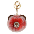 Sleutelhanger Pompom Rood Synthetisch Beer