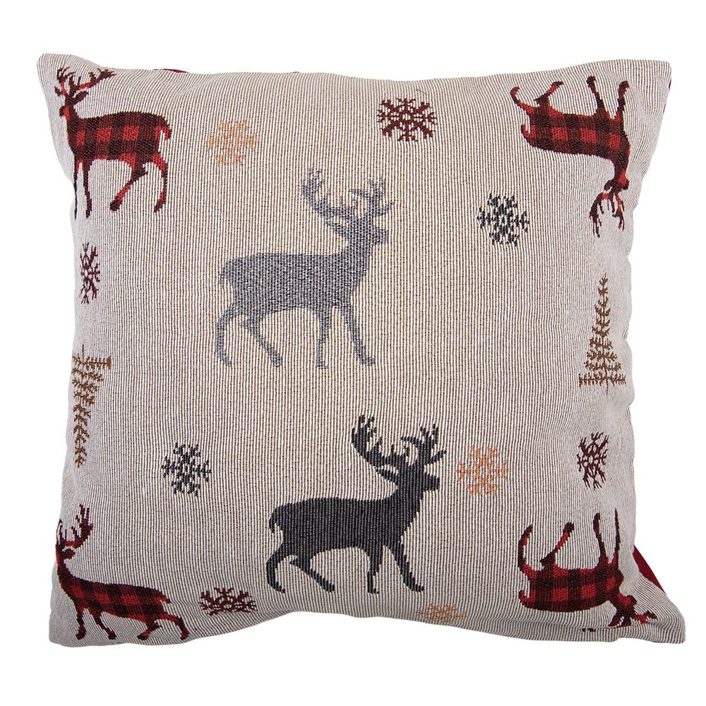 Sierkussen 44x44 cm Beige Polyester