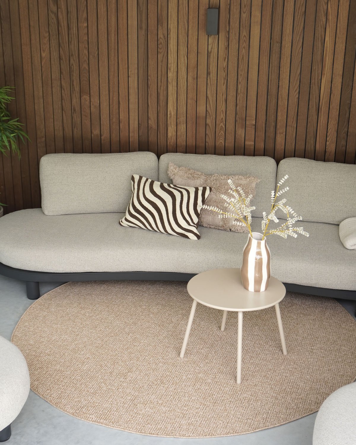 Binnen- en Buitenkleed Sisal Nature - Rond ø240 cm