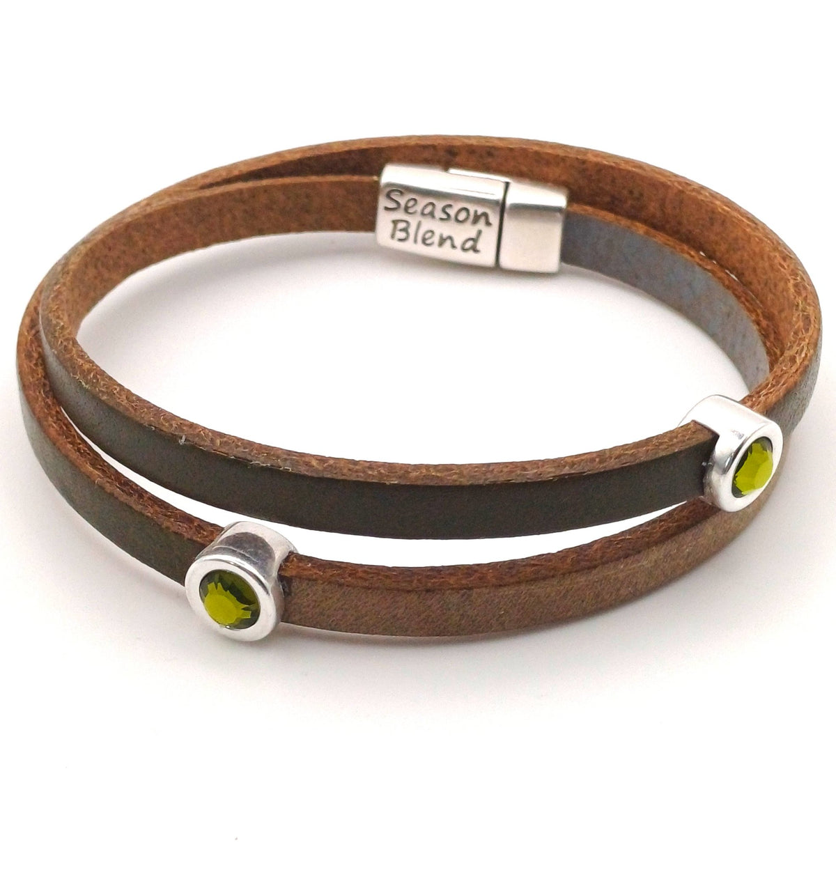 Shorty Trio dubbele leren armband