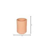Terracotta Vaas set/3 - Klein 10cm, Medium 15cm, Groot 20cm (Ø6cm)