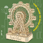 Inspirebox, 3D Muziekdoos Houten Puzzel Ferris Wheel, BE011926, 28,8x14,5x33 cm