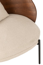 J-Line Loungestoel Multiplex/Metaal Bruin/Beige