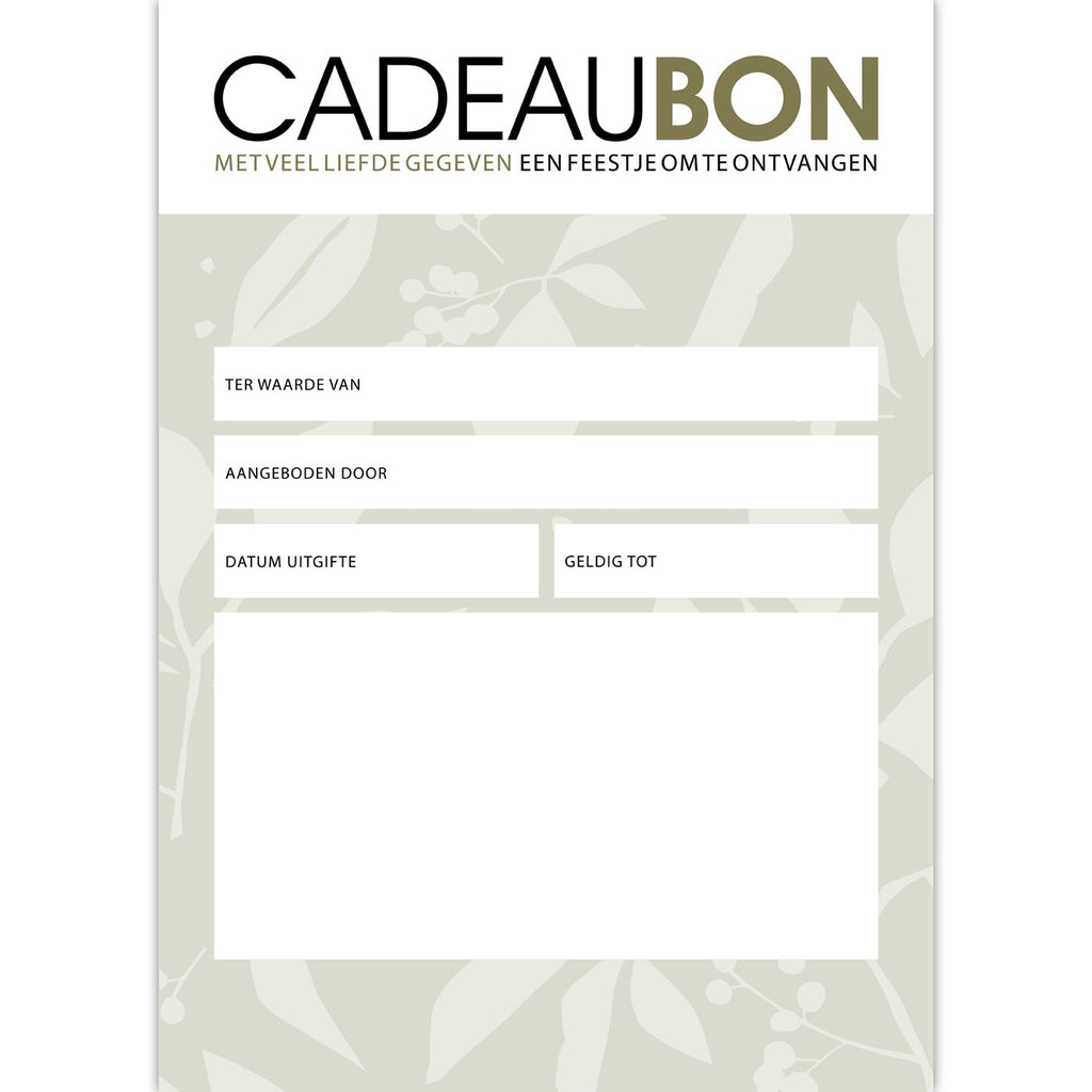 Cadeaubonnen Autumn Beauty – 25 stuks
