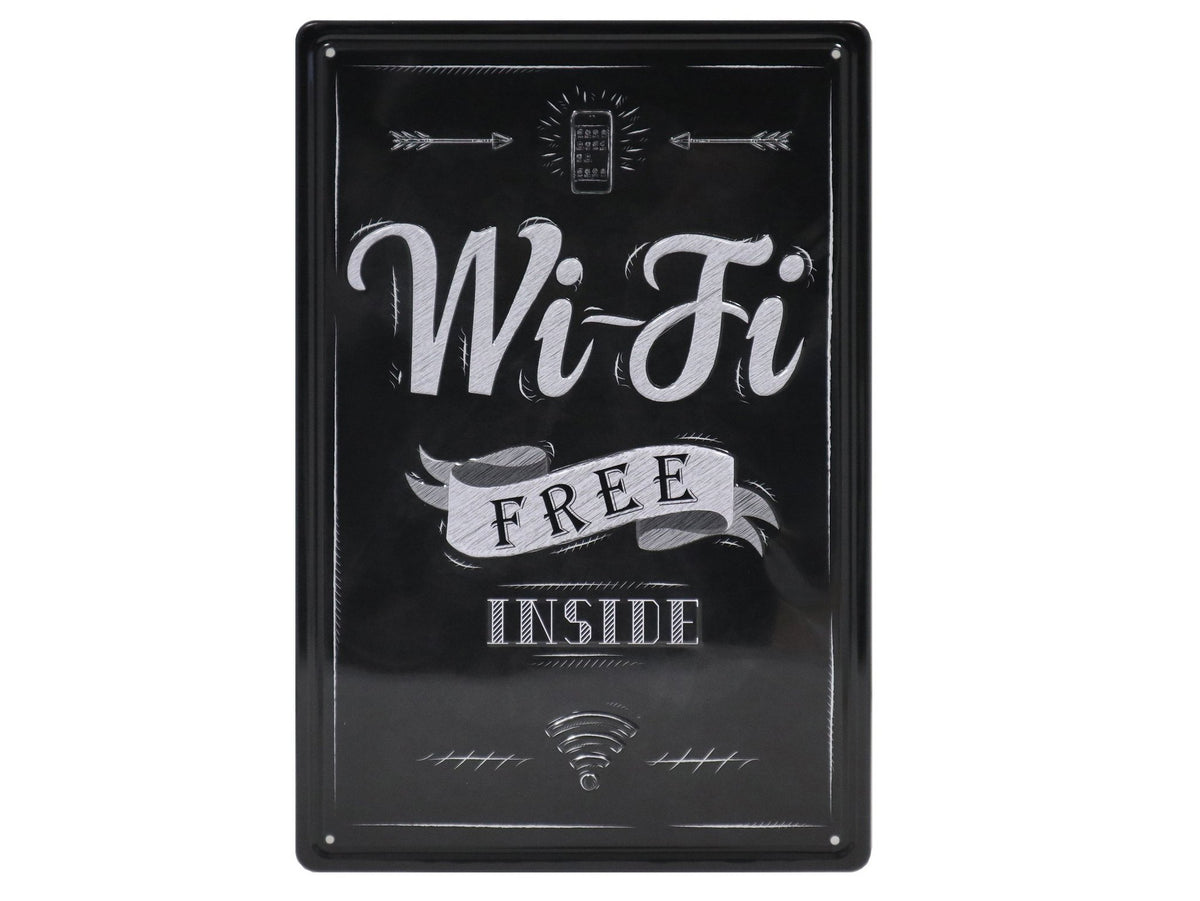 Wifi Retro Wandbord 30x20
