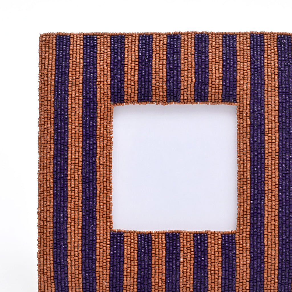 Fotolijst - Royal Plum & Cacao kralen - 4x4 Inch