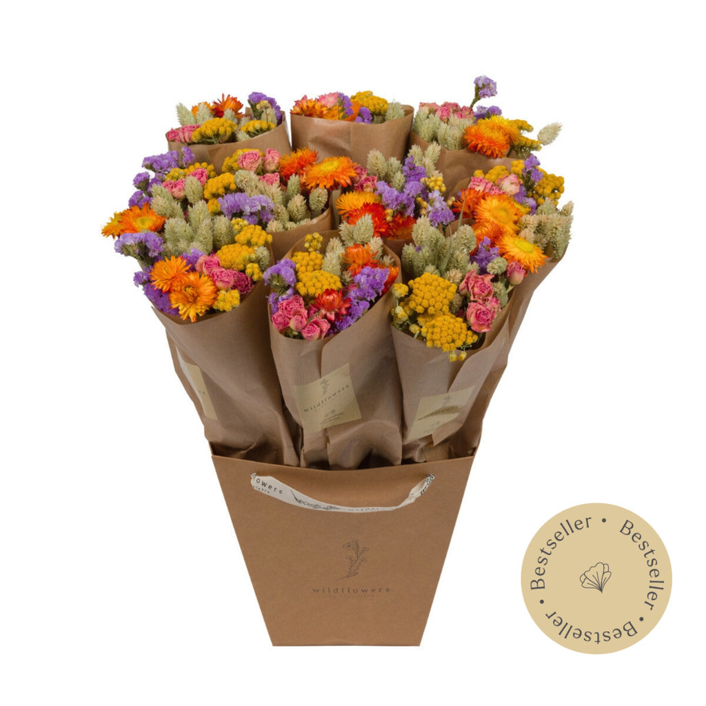 Market More Droogbloemen Boeket – Multi