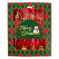Dessert Bestek SET 4 Goudkleurig Metaal Kerst Decoratie Kerst