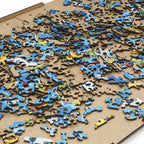 Eco Wood Art (EWA) Houten Legpuzzel World Map in kleur, 3038, 55x39x0,5cm