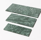 Marmer dienblad rechthoek M groen 15x30cm