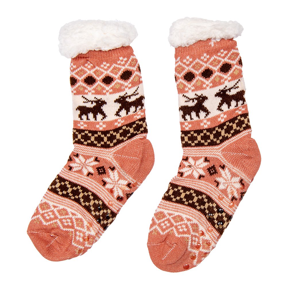 Kerstsokken set van 12 one size Meerkleurig Synthetisch Hert