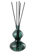 J-Line geurolie cedar Breeze - glas - donkergroen - large