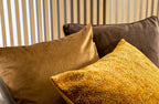 Dutch Decor Croco - Kussen 40x40 cm - Tabaksbruin - Bruin