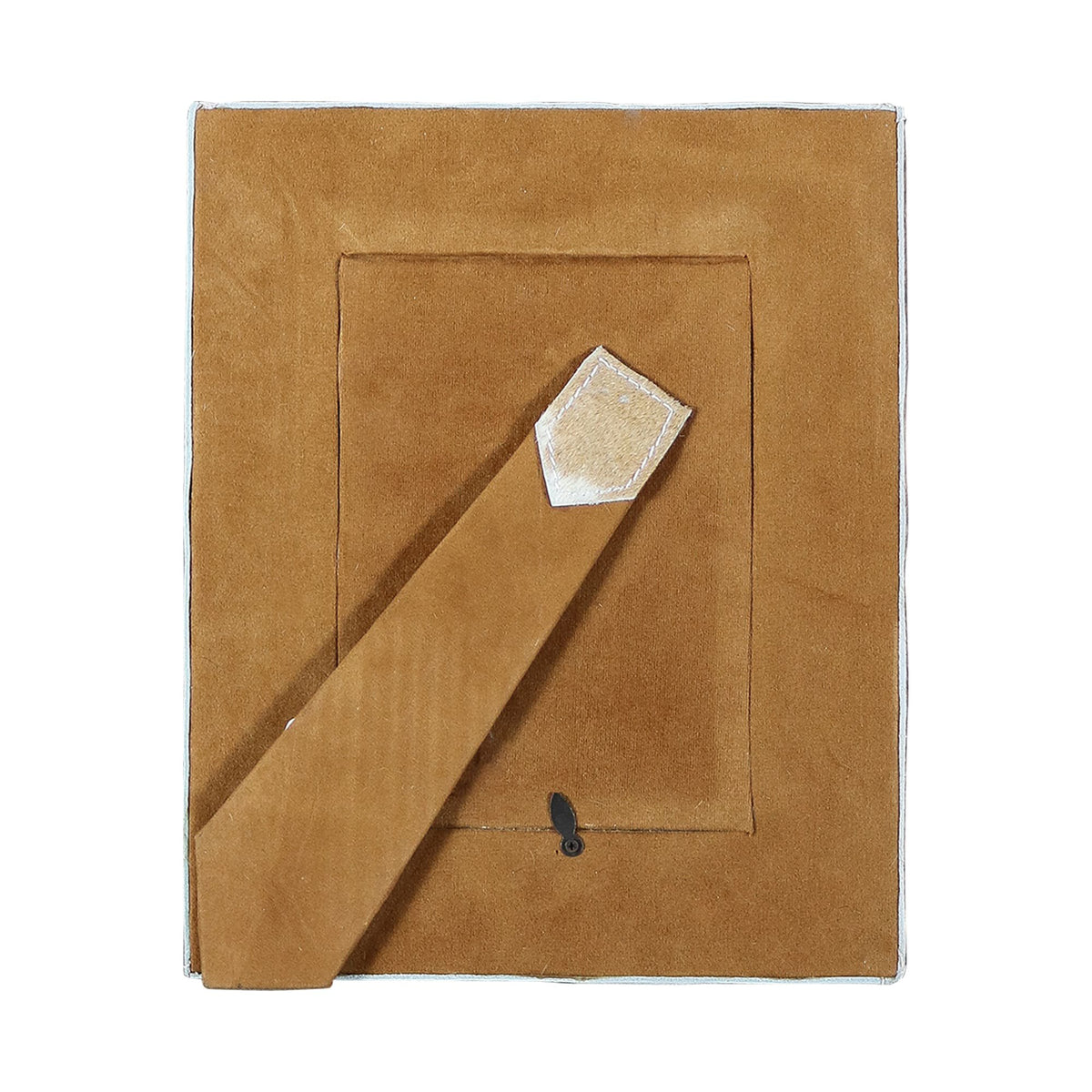 Fotolijst koe bol bruin/wit 18x13cm