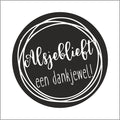 Alsjeblieft, super bedankt! - Wensetiket