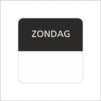 Zondag- etiket - 500 stuks
