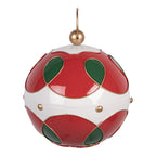 Kerstdecoratie Beeld Ø 24x27 cm Rood Metaal