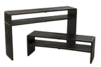 J-Line console Met Schap - hout - zwart - set van 2