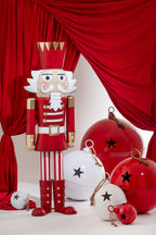 J-Line figuur Notenkraker - ijzer - rood/goud - large