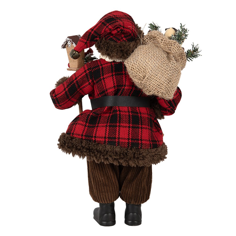 Kerstdecoratie Beeld Kerstman 27 cm Rood Kunststof