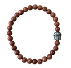 Dames armband Goudvloed 6 mm met Boeddha kraal